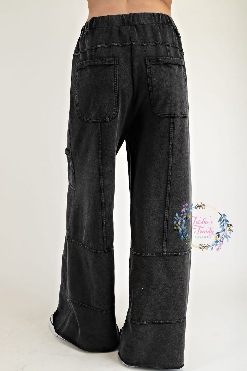 PREORDER: The Jennelle Mineral Washed Wide Joggers