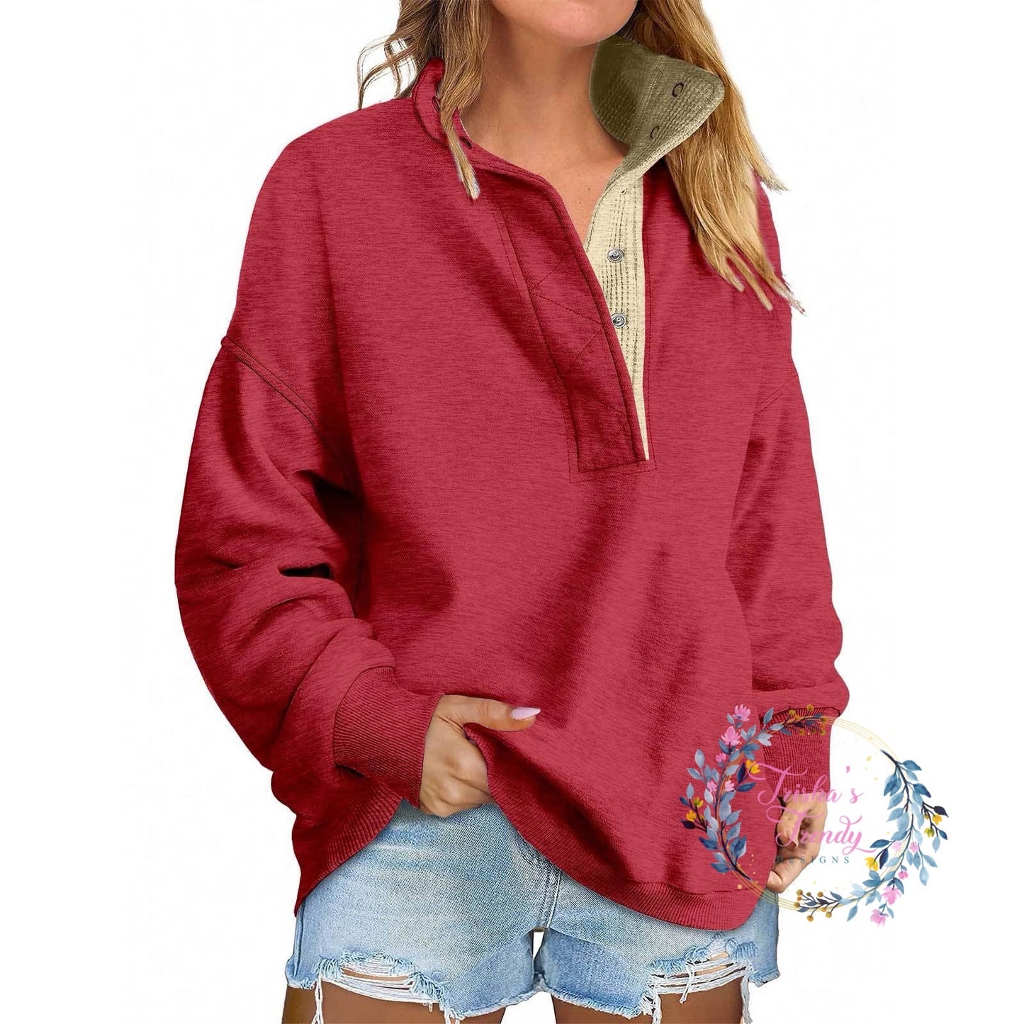 PREORDER: Alexah Waffle Henley