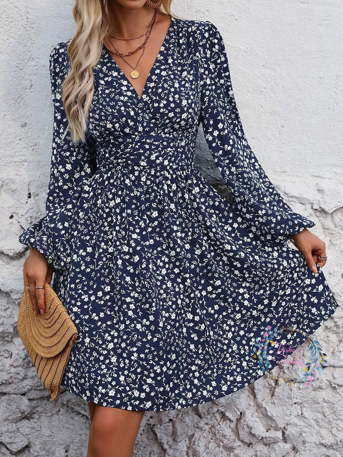 PREORDER: Dahlia Lantern Sleeve Dress