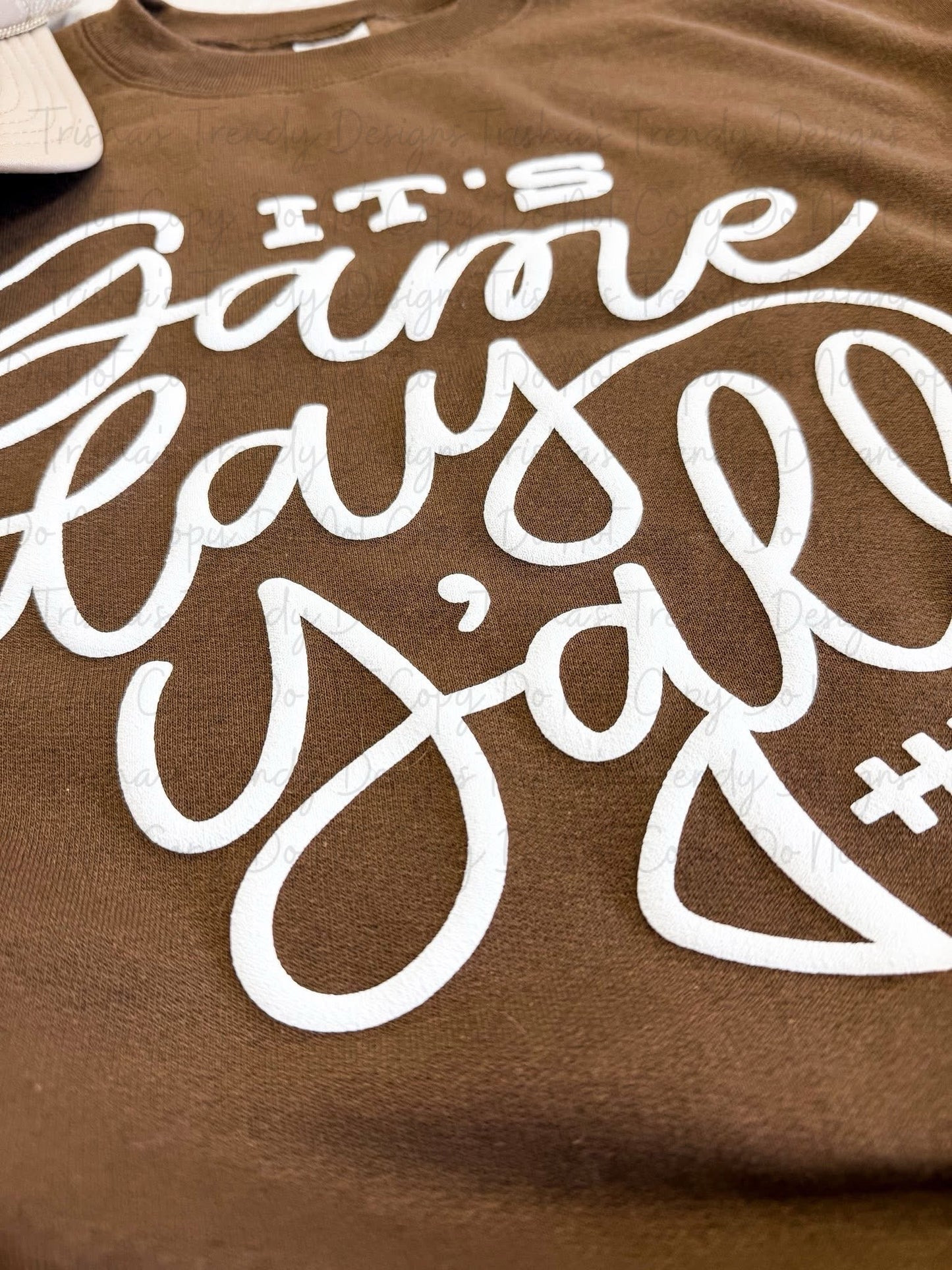 It’s game day yall puff print