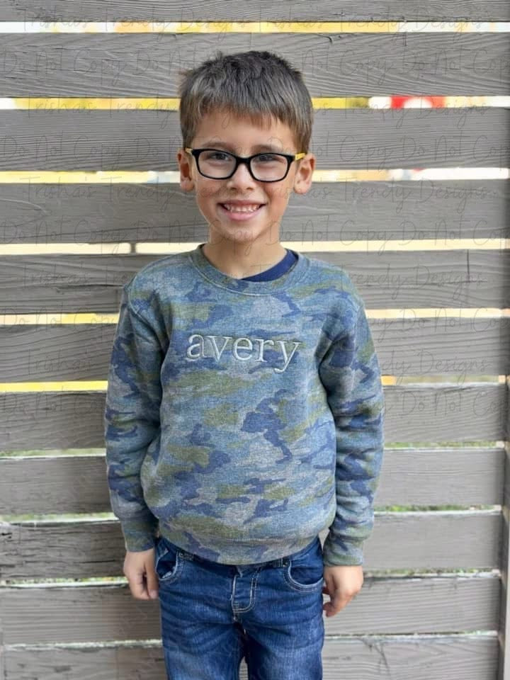 PREORDER: Embroidered KIDS CREWS