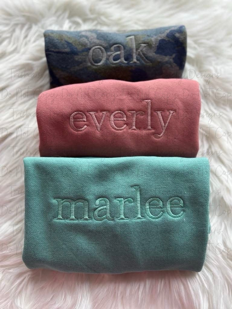 PREORDER: Embroidered KIDS CREWS