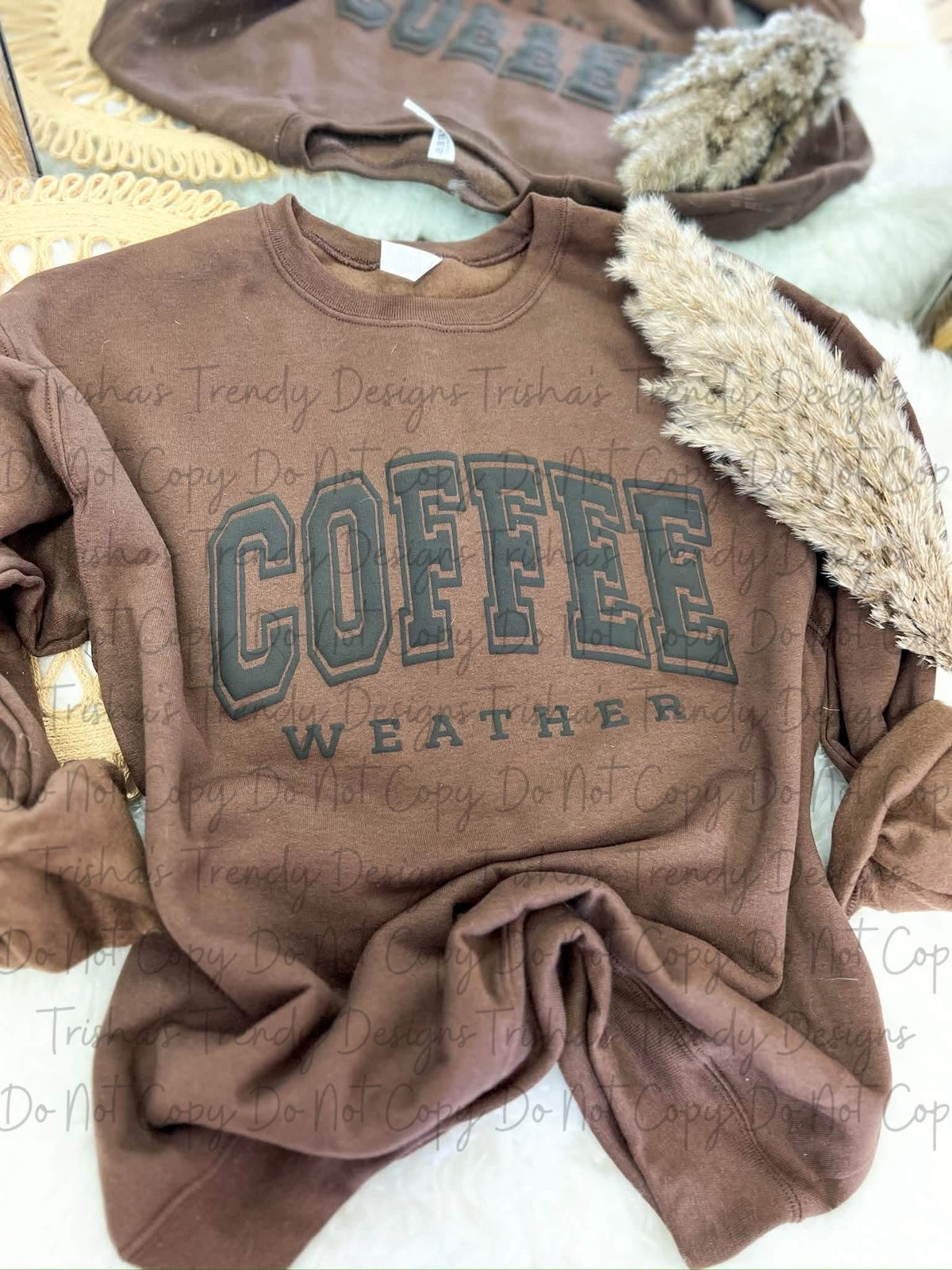 Coffee/hot cocoa puff print