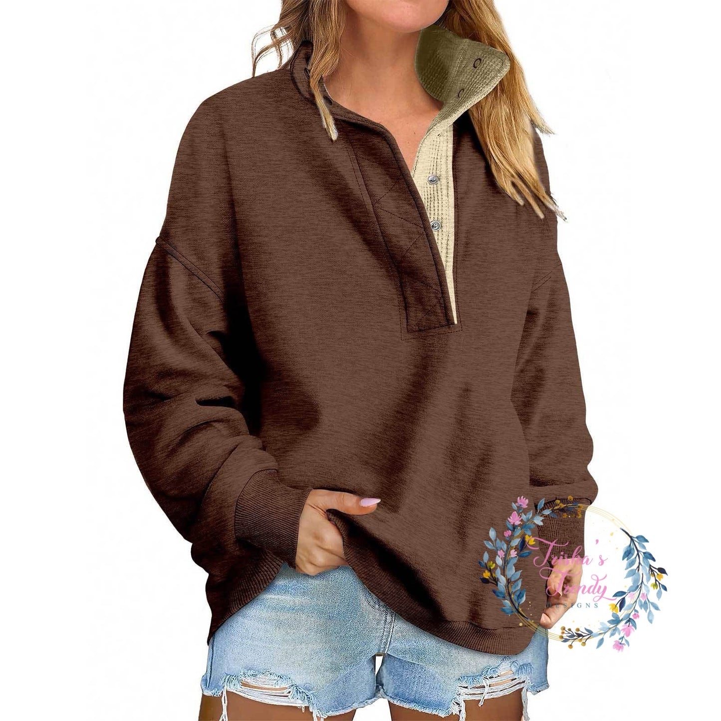 PREORDER: Alexah Waffle Henley