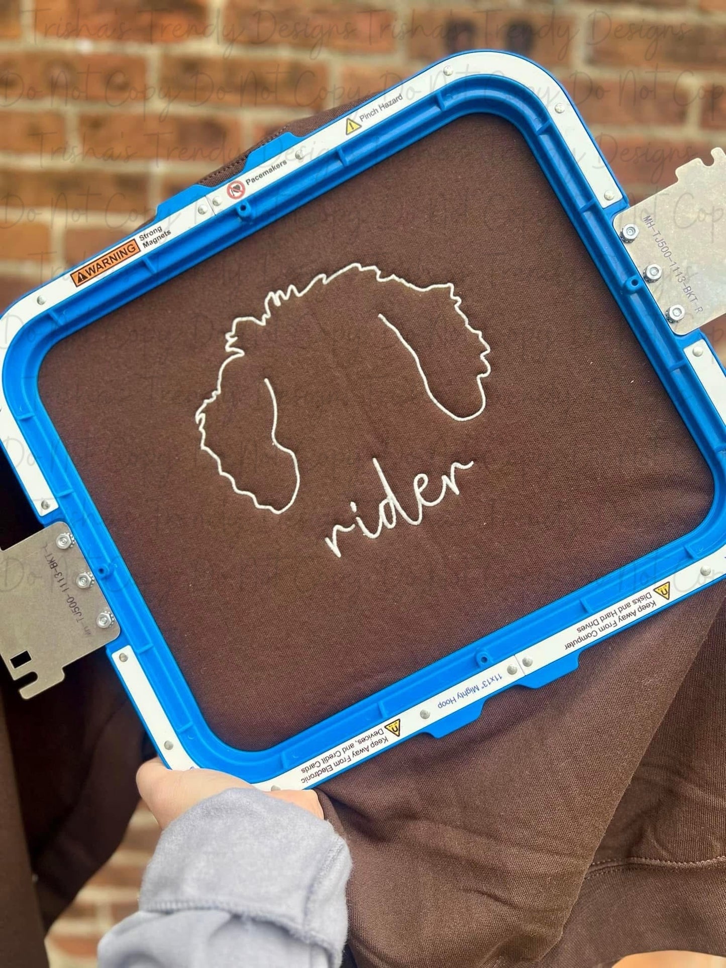 Embroidered Dog outlines
