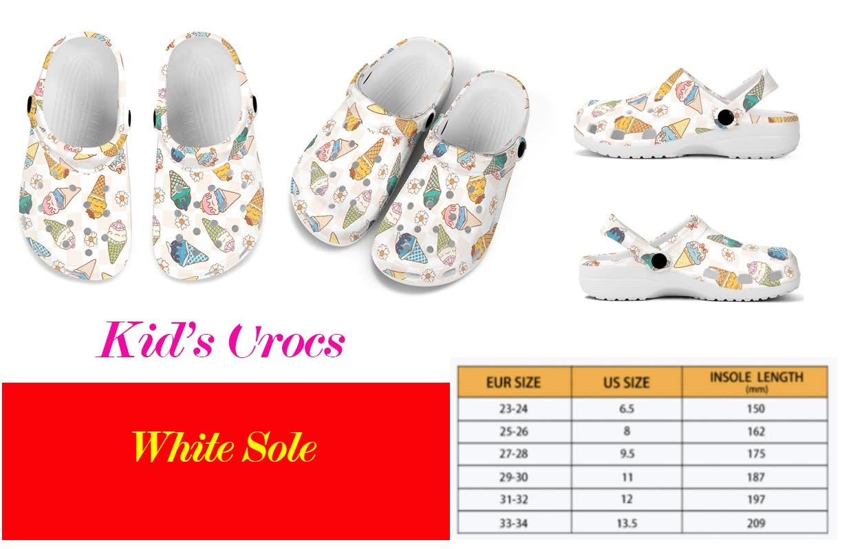 PREORDER: CUSTOM design kids EVA SLIP ON