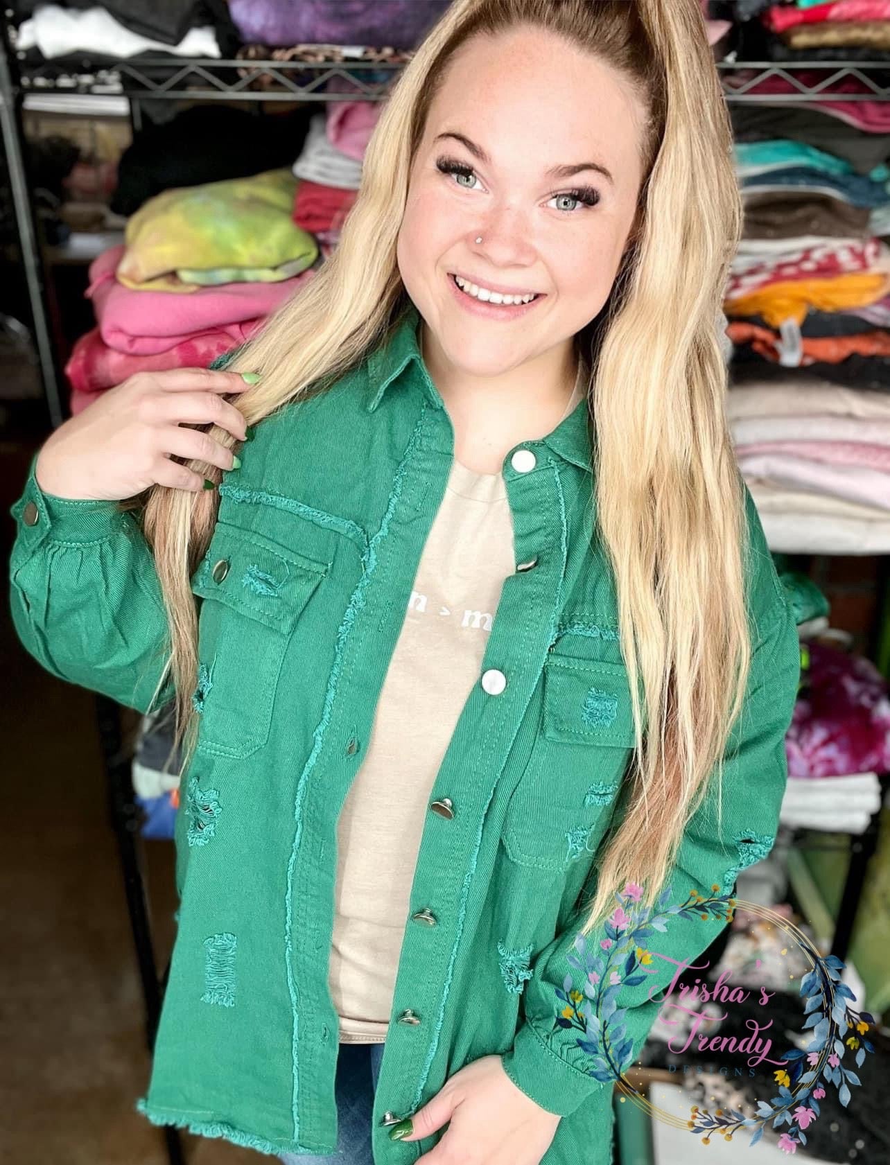 PREORDER: The Jenny Destressed Shacket