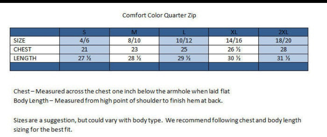 Quarter Zip sweatshirt