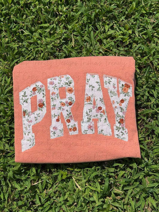 Fall Pray embroidered