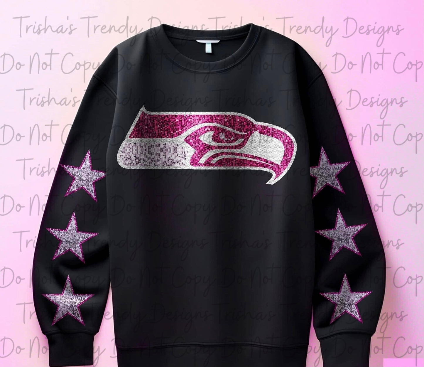 Pink glitter football