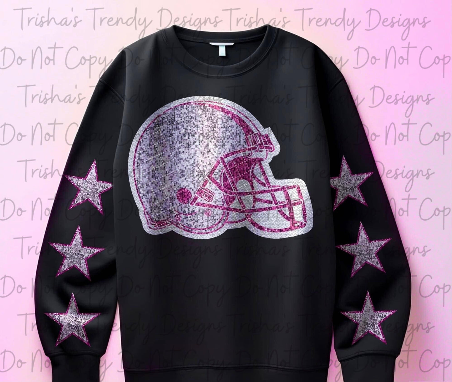 Pink glitter football