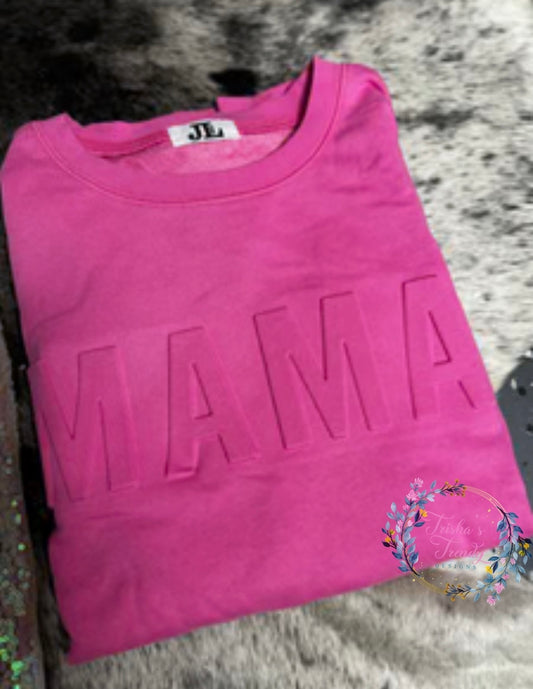 Embossed Mama Lightweight Sweatshirt