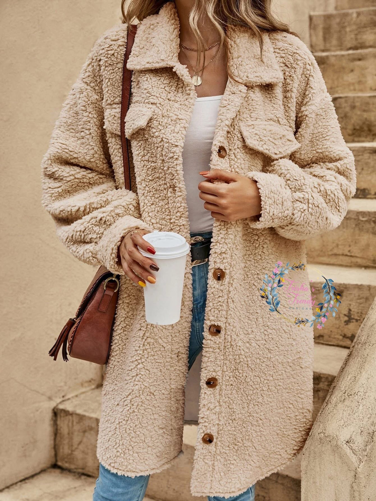 PREORDER: RAZ Teddy Bear Shacket- RERUN