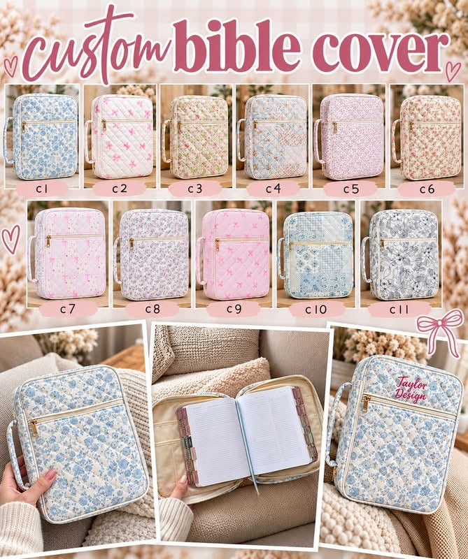 Preorder: Custom Embroidered Bible Cases