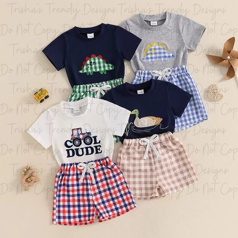 PREORDER: Checkered Shorts Set