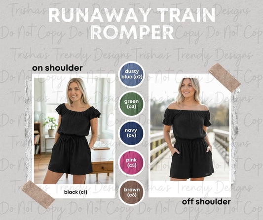 PREORDER: Runaway Train Romper