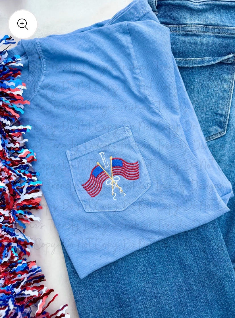 Patriotic pocket tee 🇺🇸