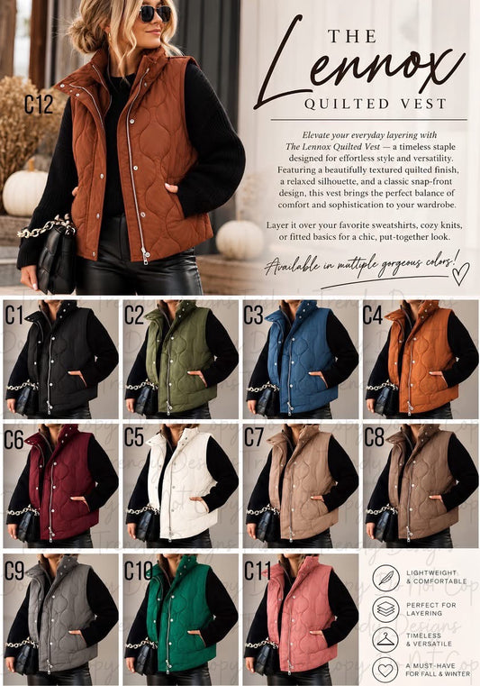 PREORDER: The Lennox Quilted Vest