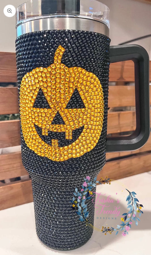 RTS: Halloween Glitter tumbler 40oz