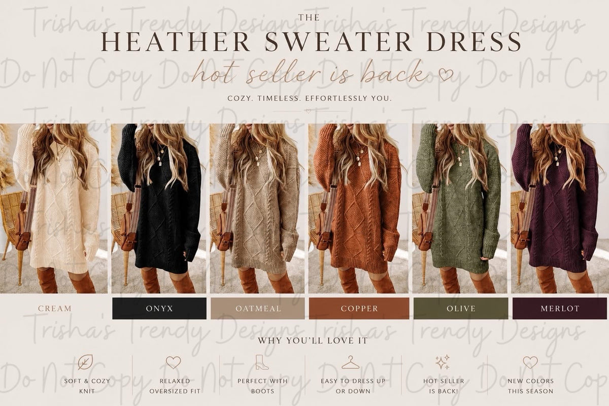 PREORDER: The Heather Sweater Dress