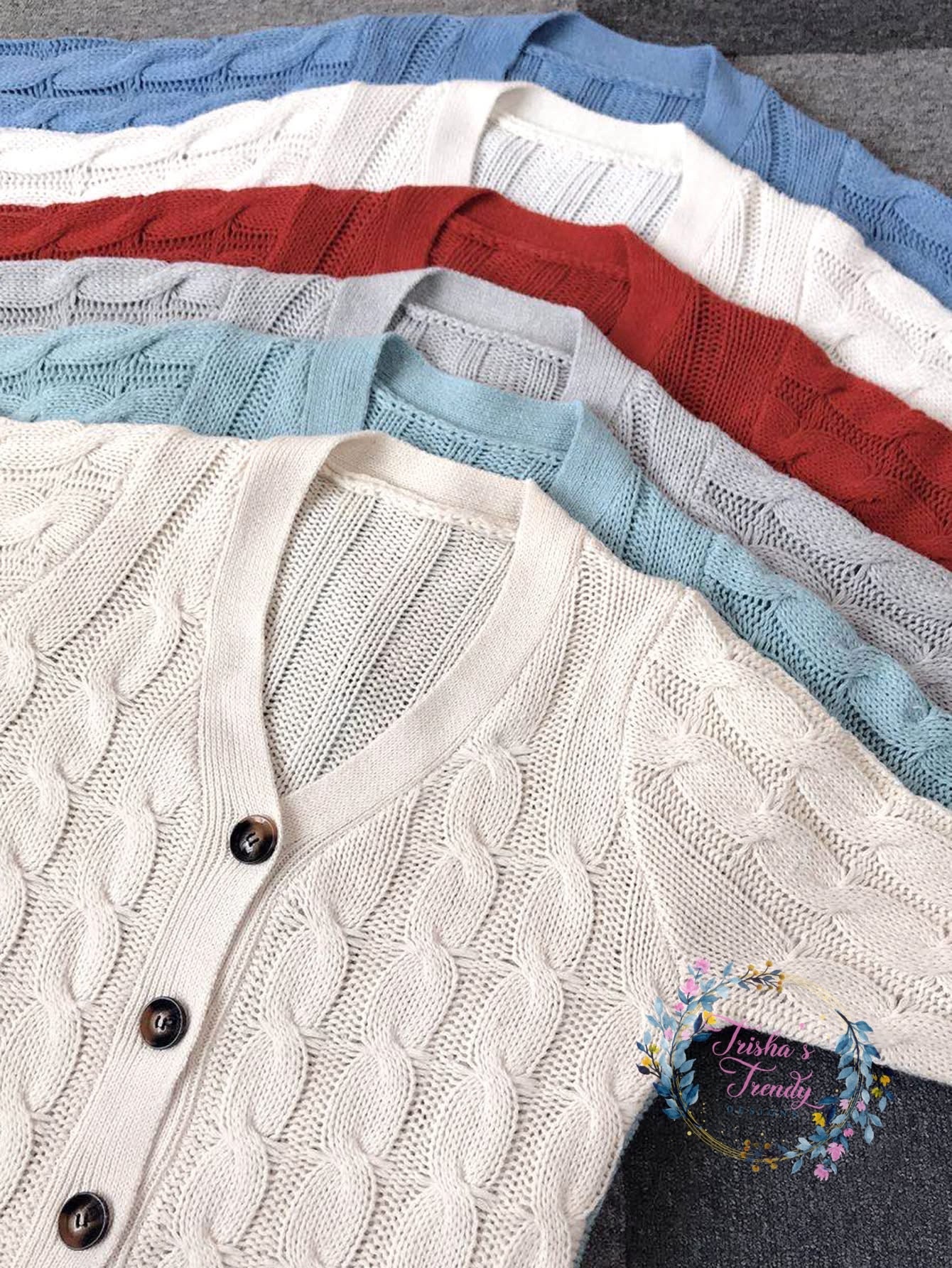 PREORDER: MAGS cable knit cardi