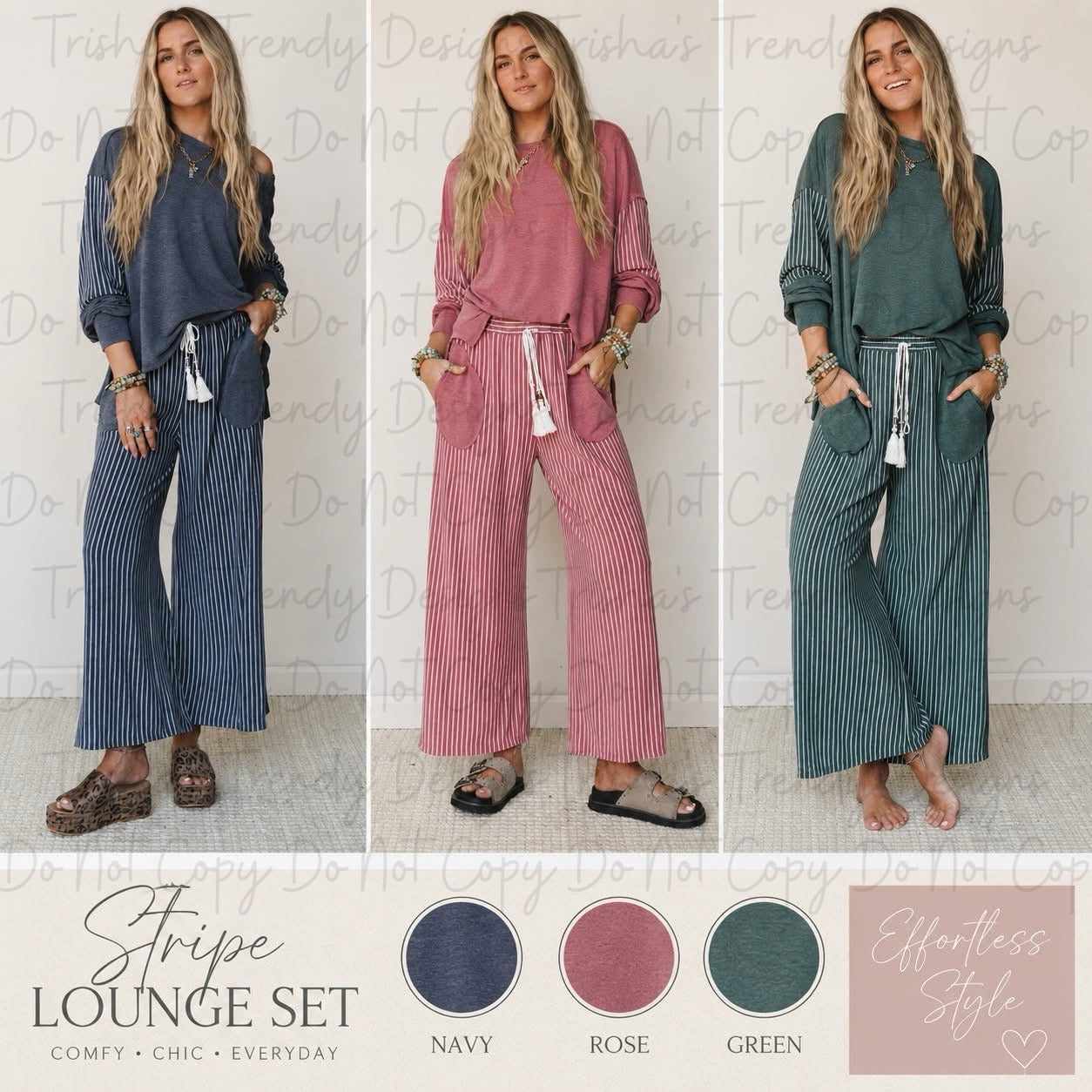 PREORDER: Stripe Lounge Set