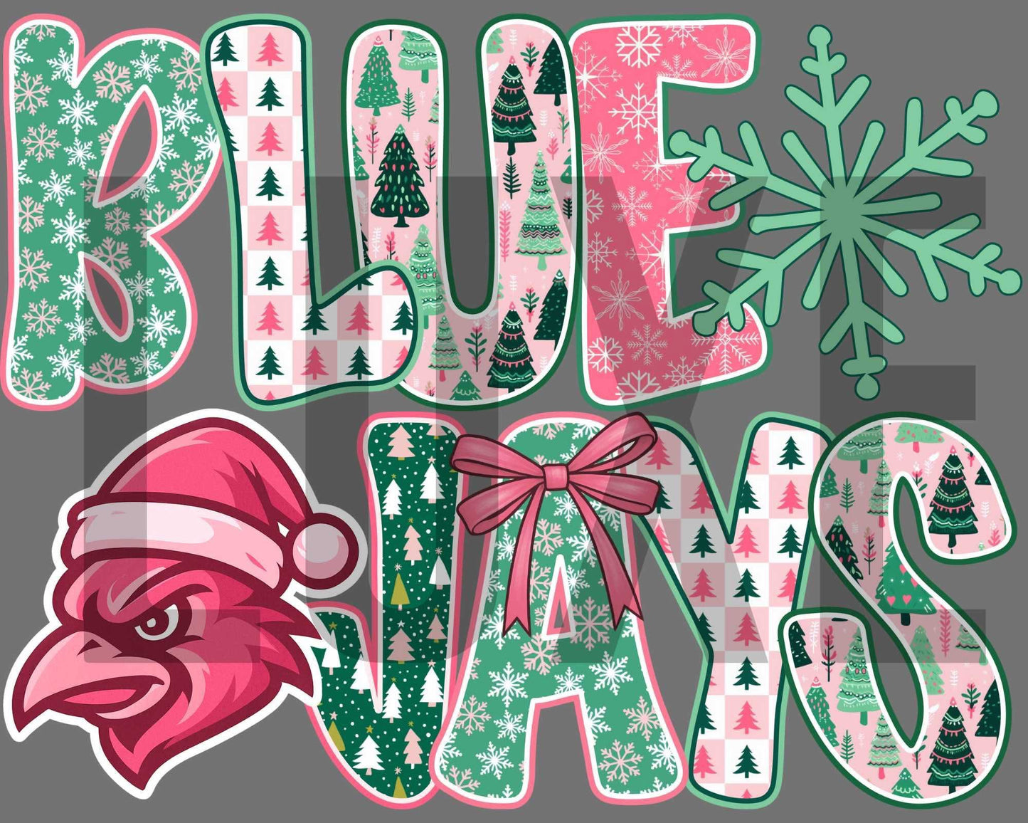 Bright Christmas mascots