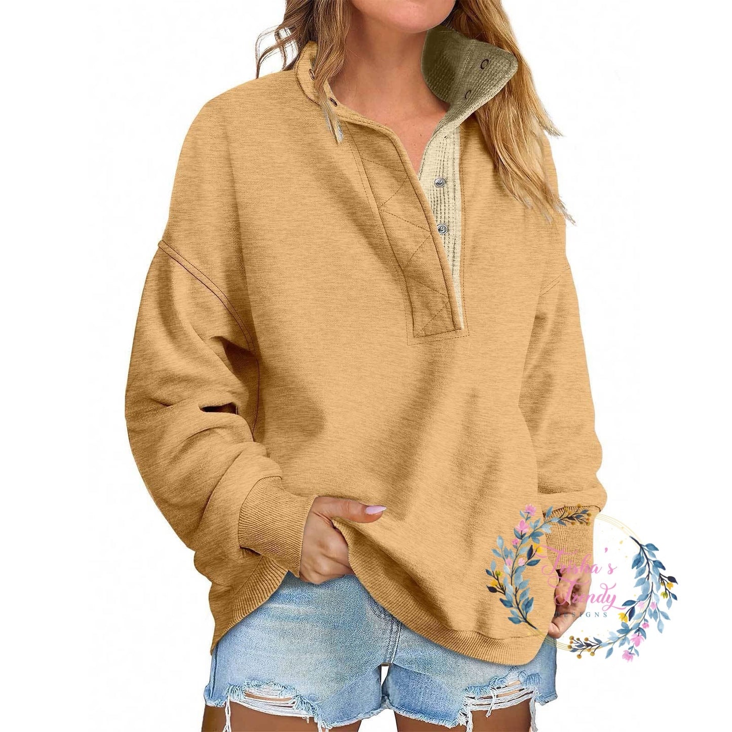 PREORDER: Alexah Waffle Henley