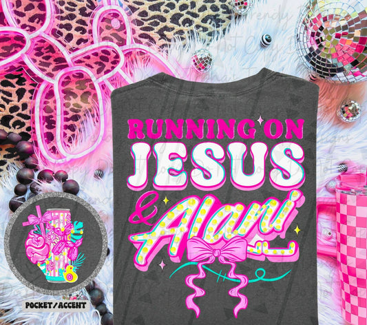 Running on Jesus and Alan!