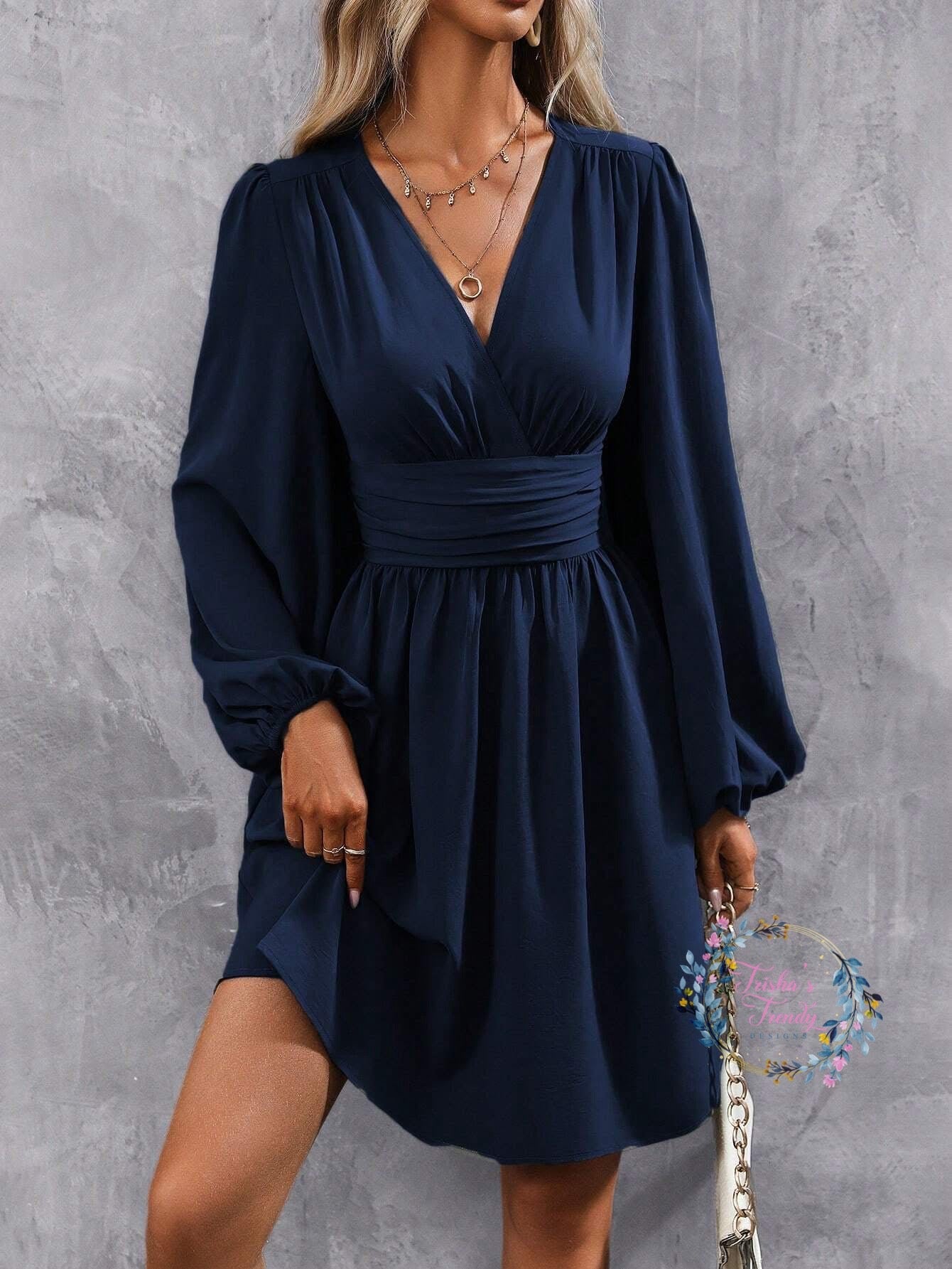 PREORDER: Dahlia Lantern Sleeve Dress