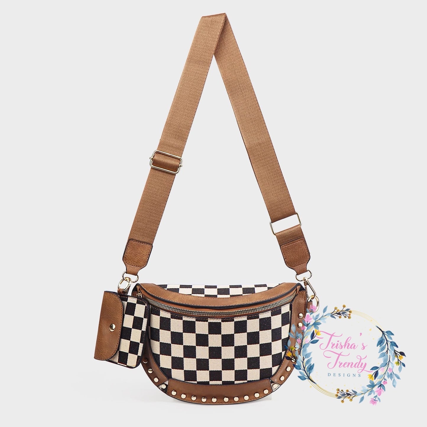 PREORDER: Studded Checker Sling