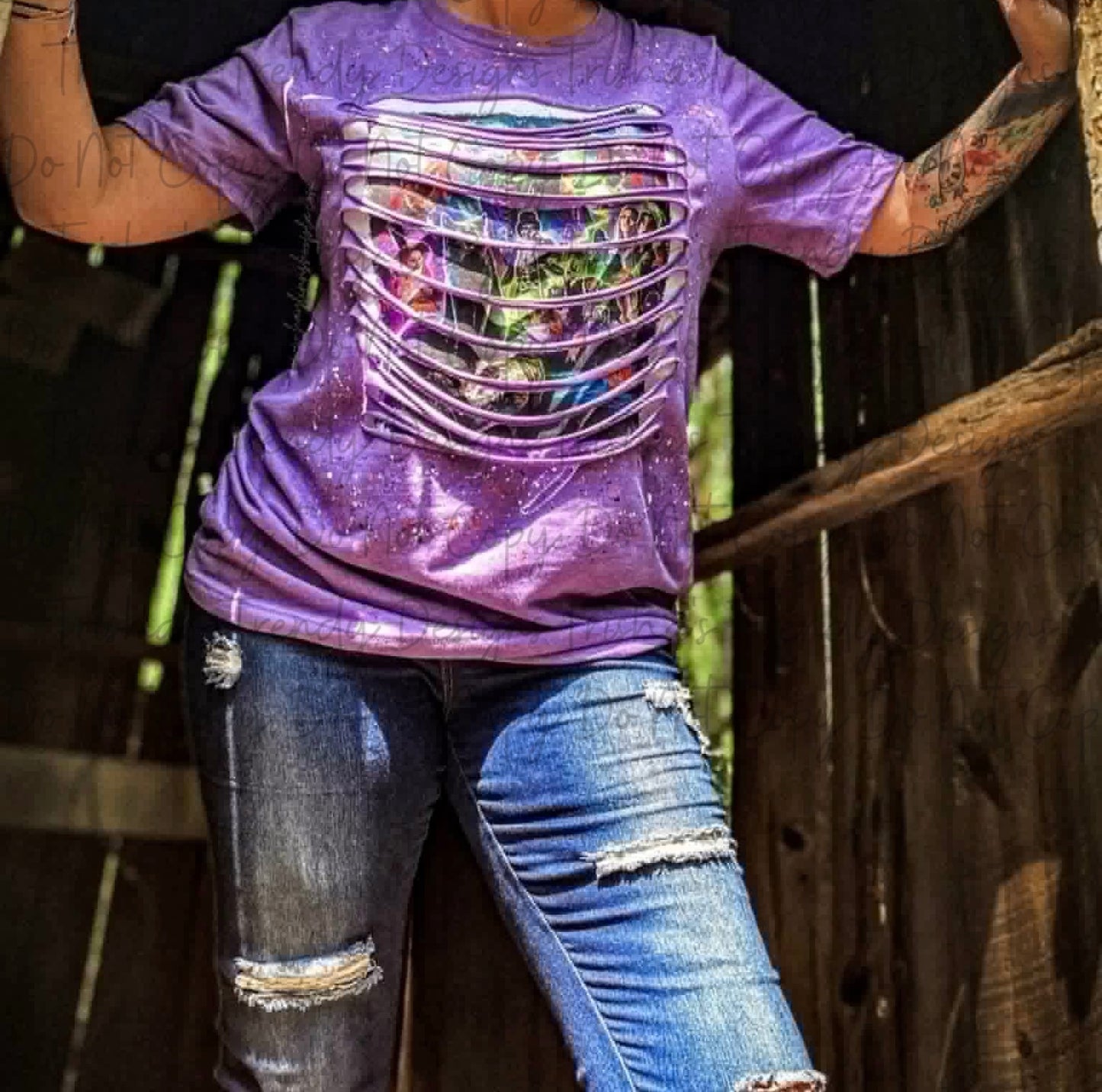 Spooky ripped tee