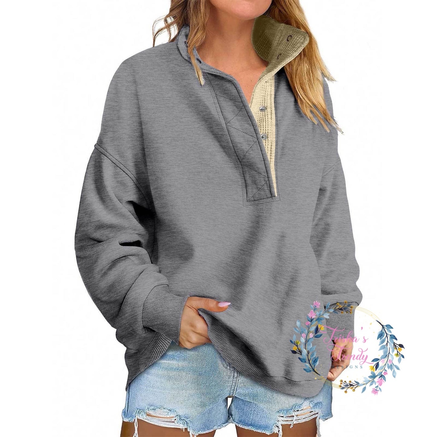 PREORDER: Alexah Waffle Henley