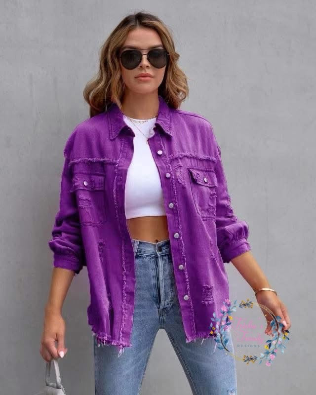 PREORDER: The Jenny Destressed Shacket