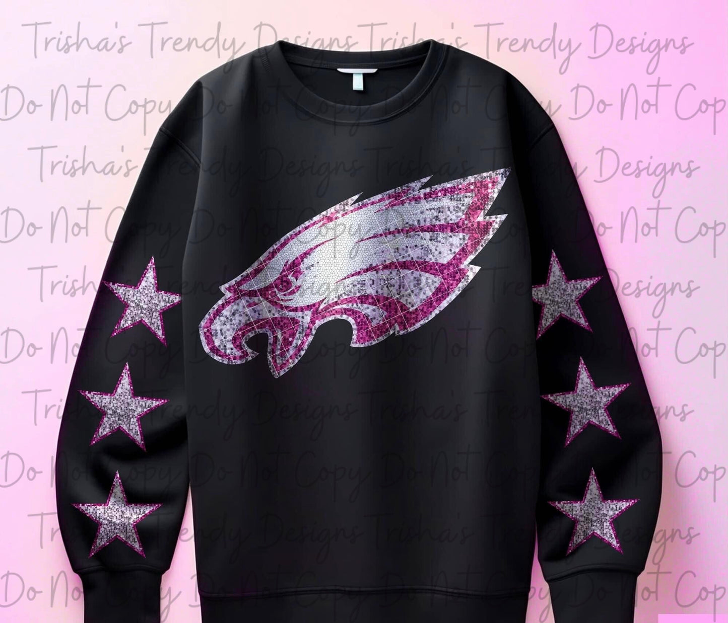 Pink glitter football