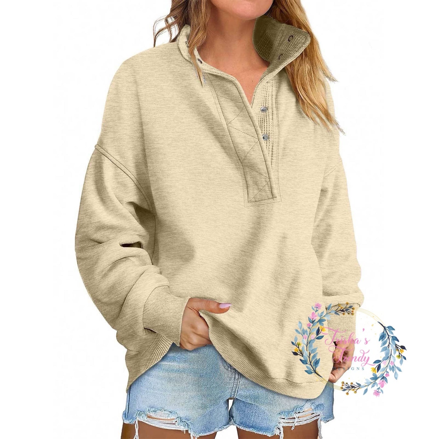 PREORDER: Alexah Waffle Henley