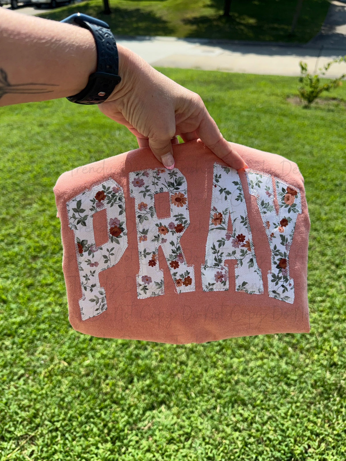 Fall Pray embroidered