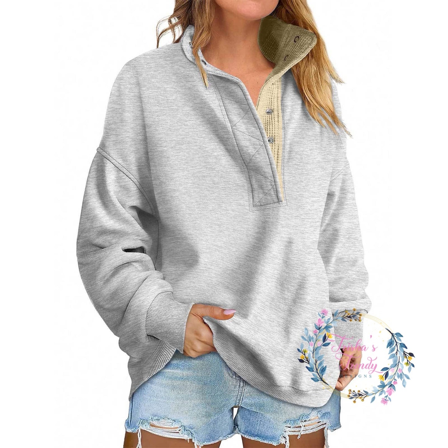 PREORDER: Alexah Waffle Henley