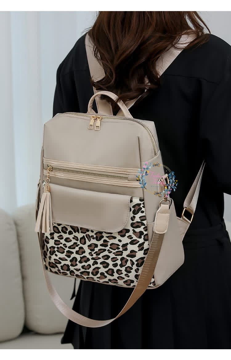 PREORDER: Two Tone Leopard Backpacks