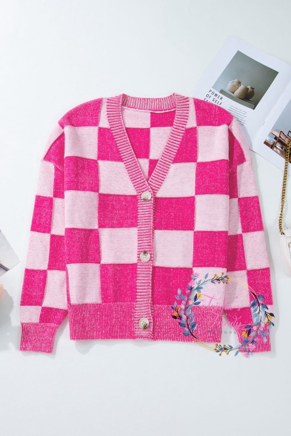 PREORDER: Checker Button Cardi