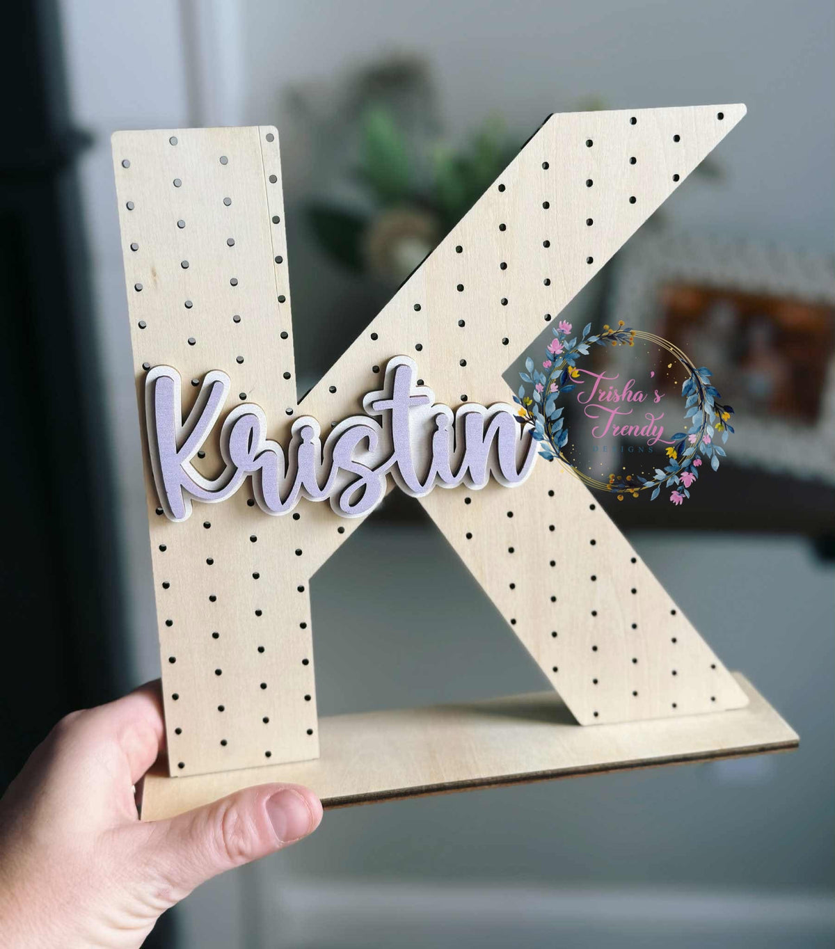 PREORDER: Personalized Name Wood Earring Holder rerun