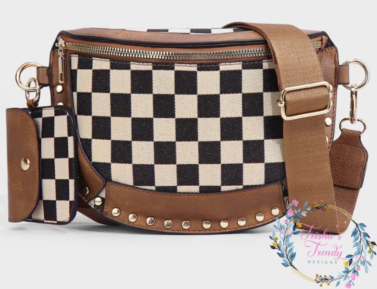 PREORDER: Studded Checker Sling