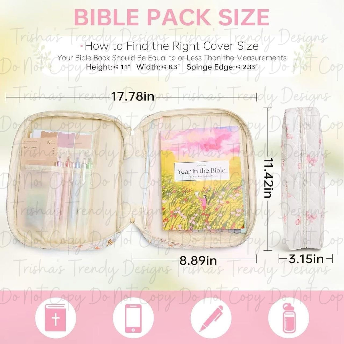 Preorder: Custom Embroidered Bible Cases
