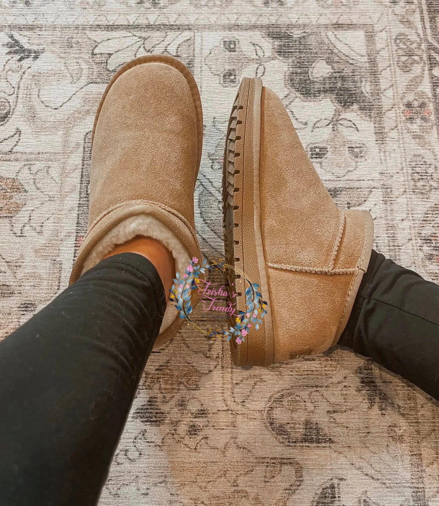 Preorder: Faux Fur Lined Shortie Boots