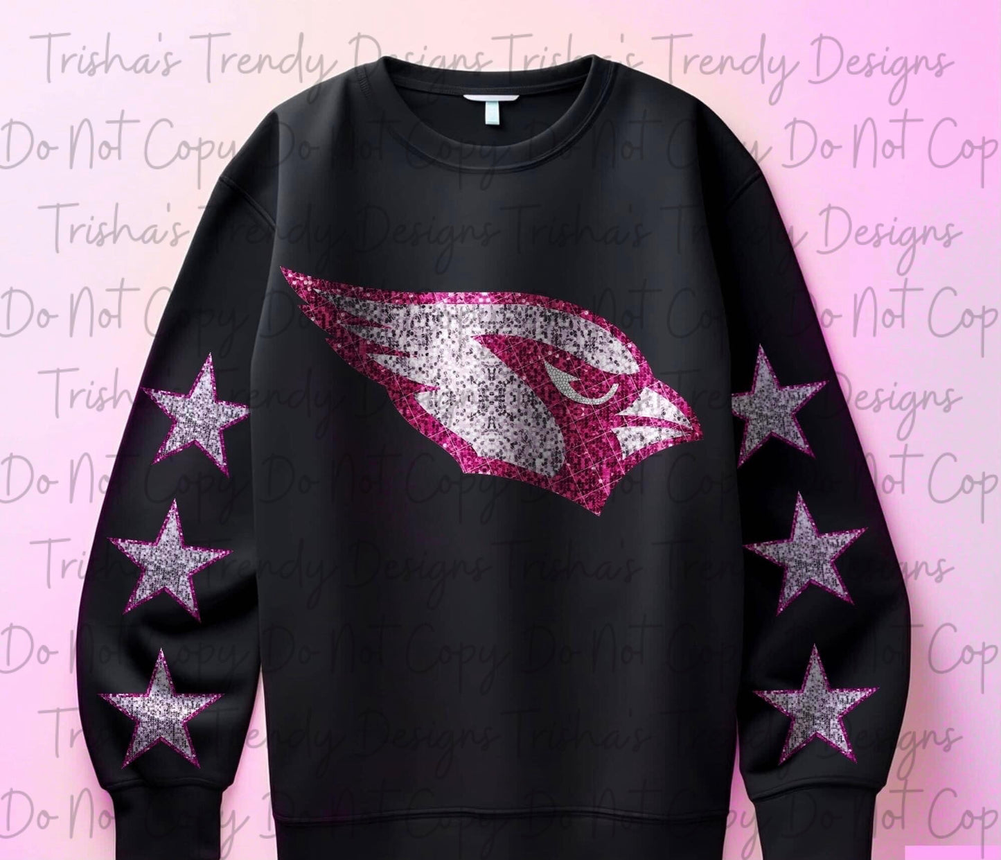 Pink glitter football