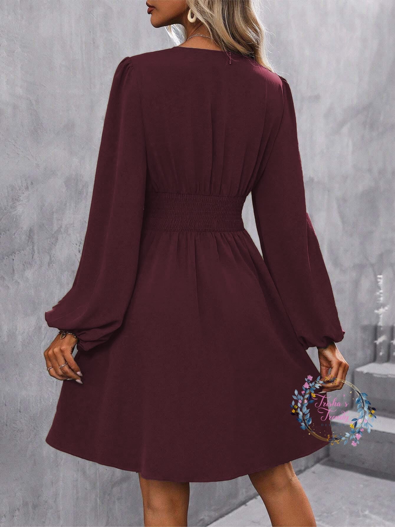 PREORDER: Dahlia Lantern Sleeve Dress