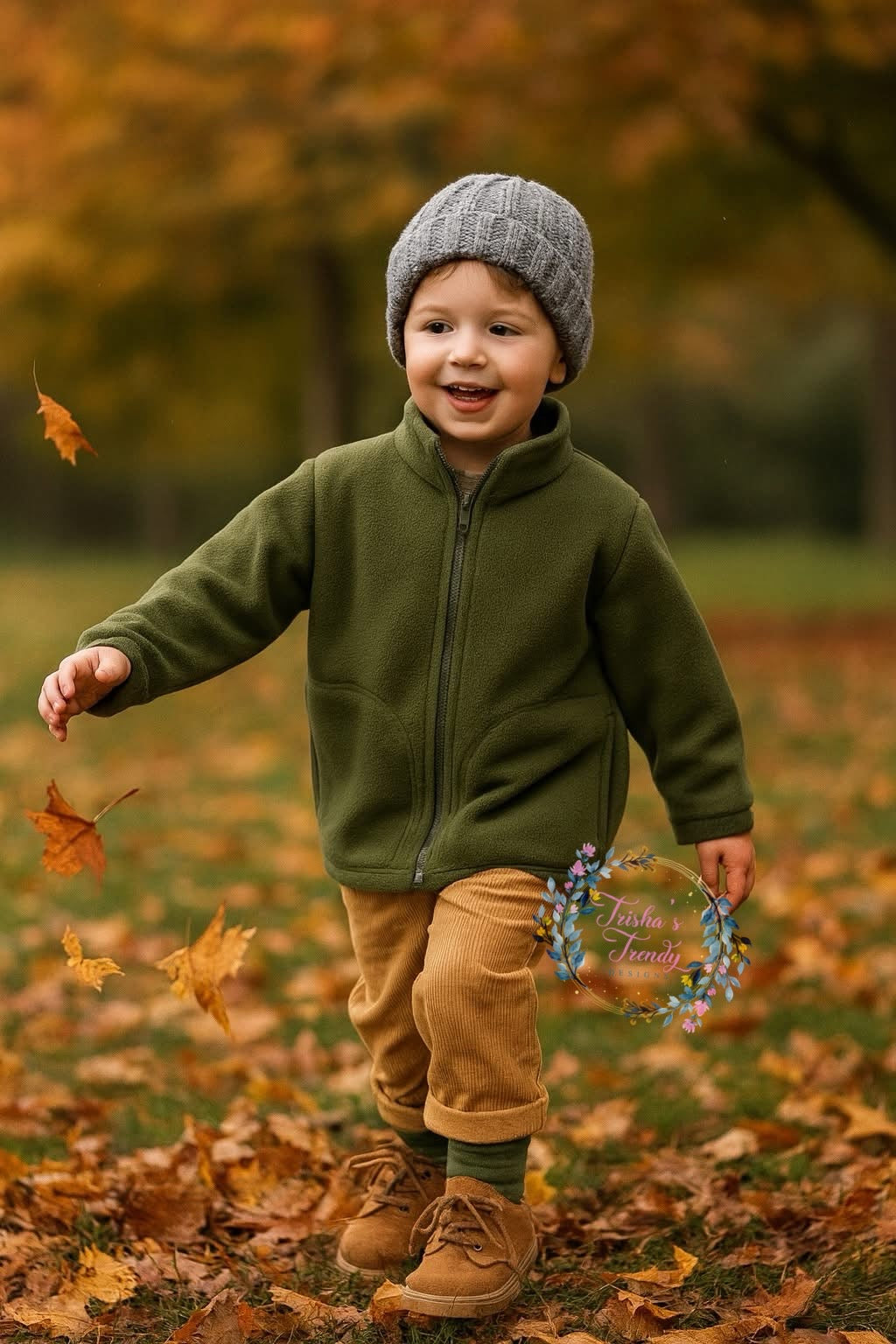 PREORDER: Kids Solid Color Zip Up Fleece