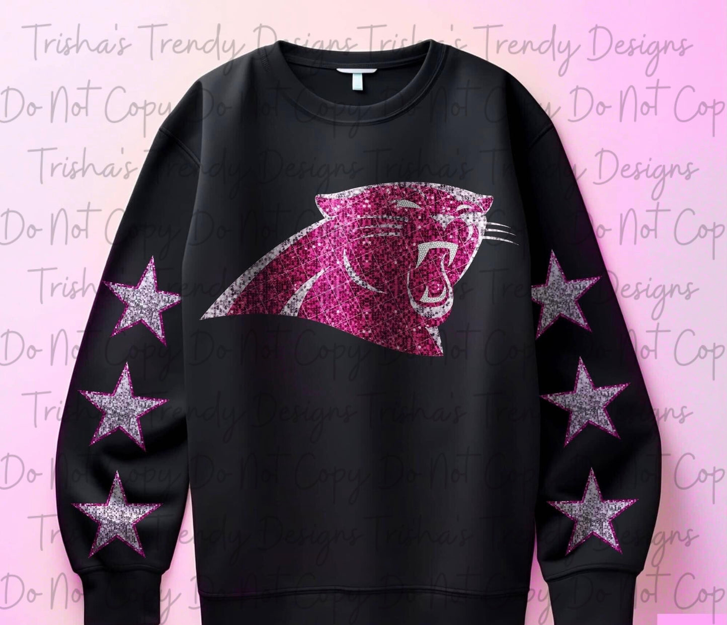 Pink glitter football