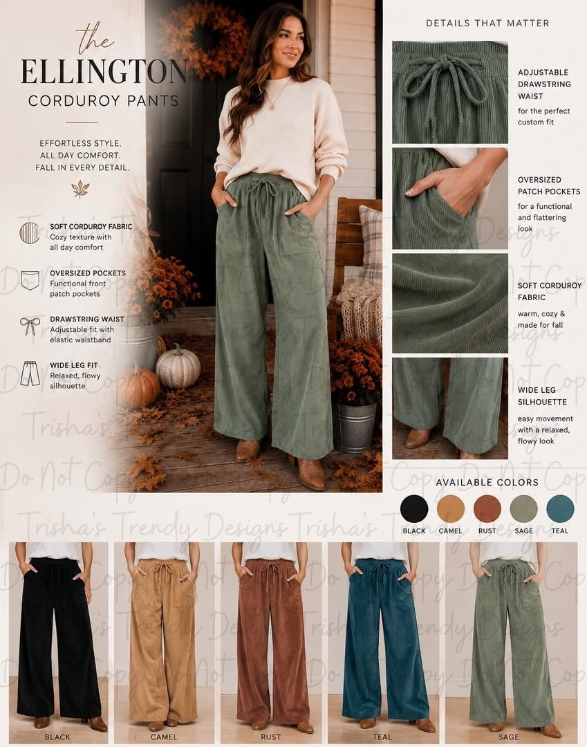 PREORDER: The Ellington Corduroy Pants