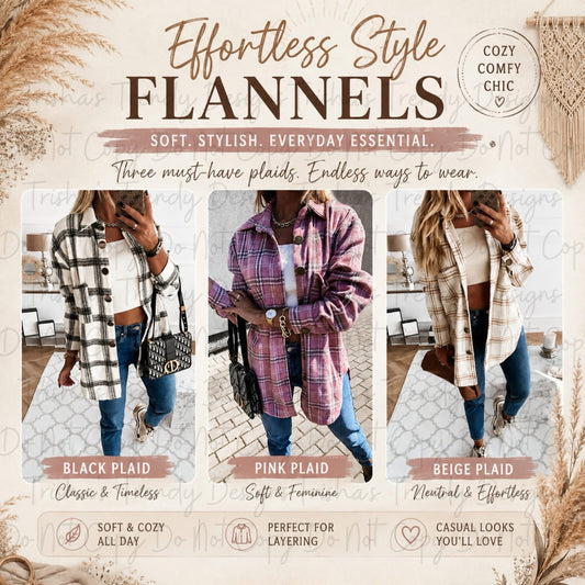 PREORDER: Effortless Style Flannels